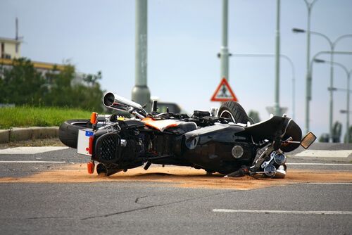 Distracted driving motorcycle accident