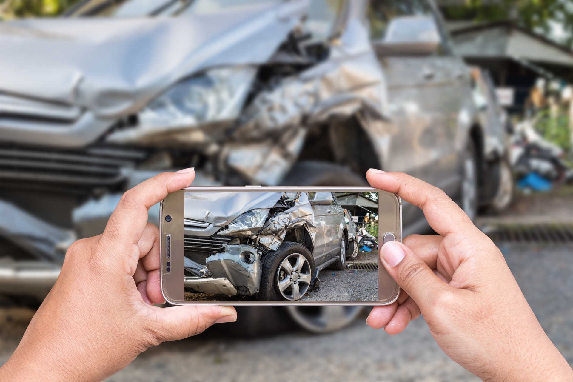 Taking Photos of Car After Accident