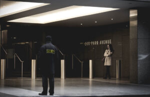 Security Guard Inside a Building