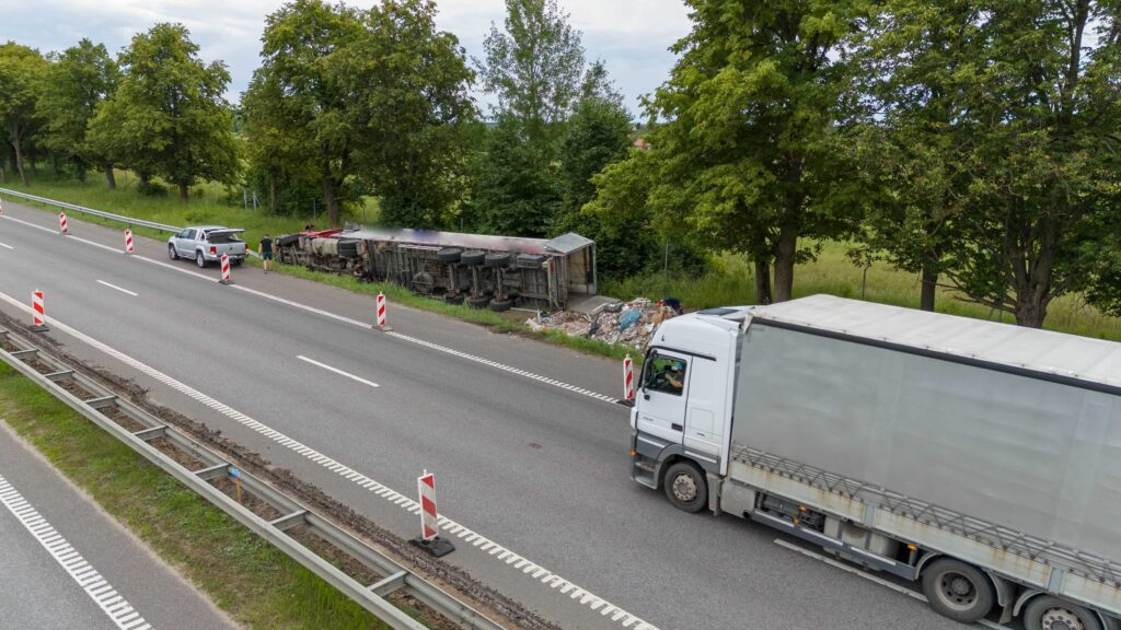 Overloaded Truck Accident